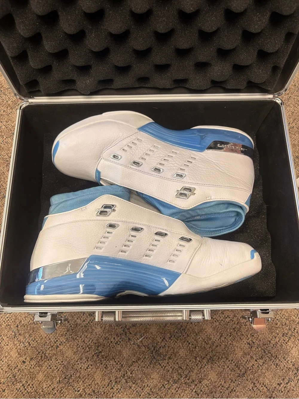 Jordan white leather